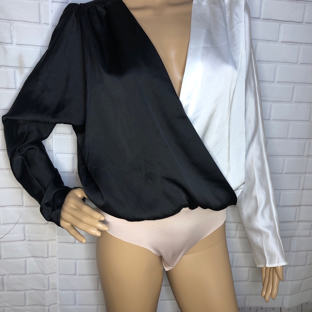 Elegant Black and White Women's Top